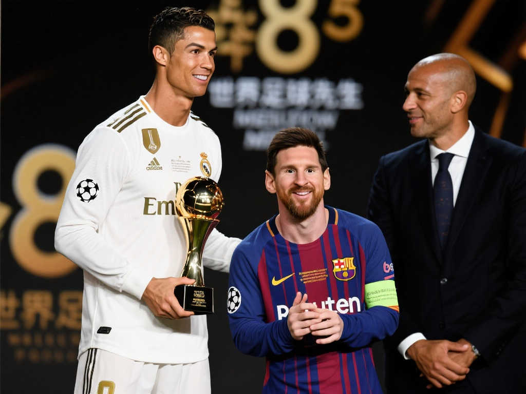 梅西创纪录：8次荣膺世界足球先生，历史第一人